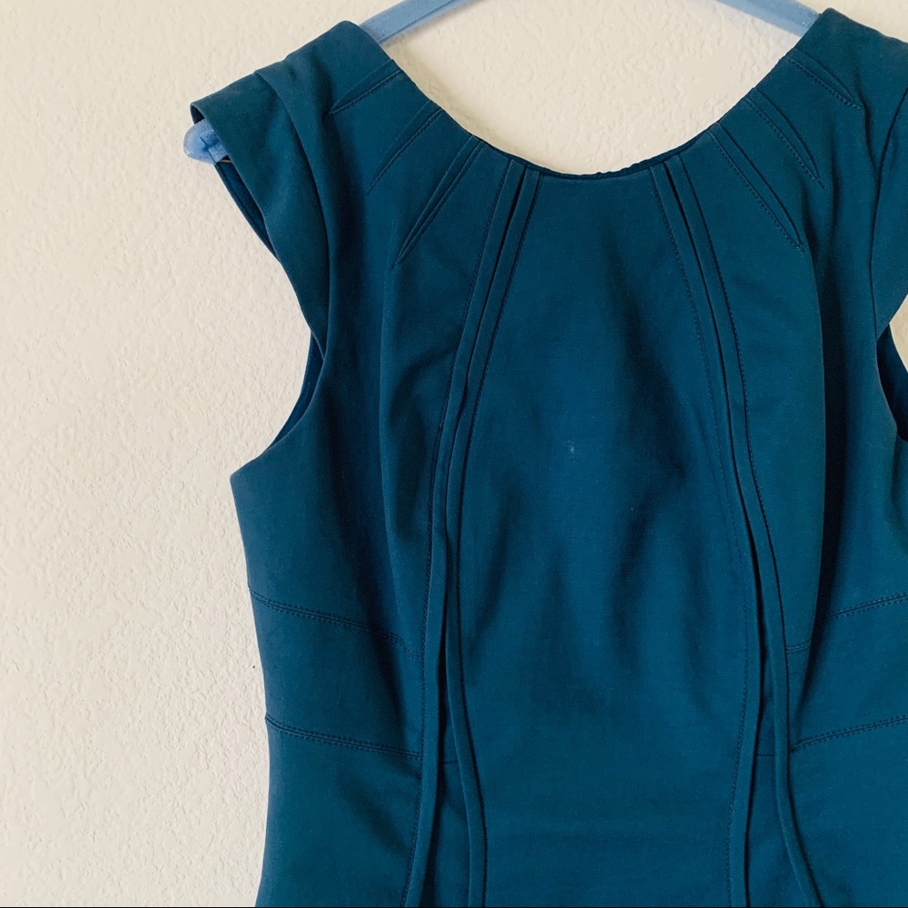 Zac Posen Vertical Piped Sheath Dress - Picture 3 of 7